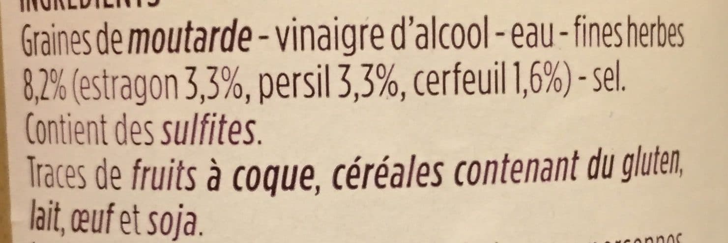 Monoprix Moutarde aux fines herbes packshot