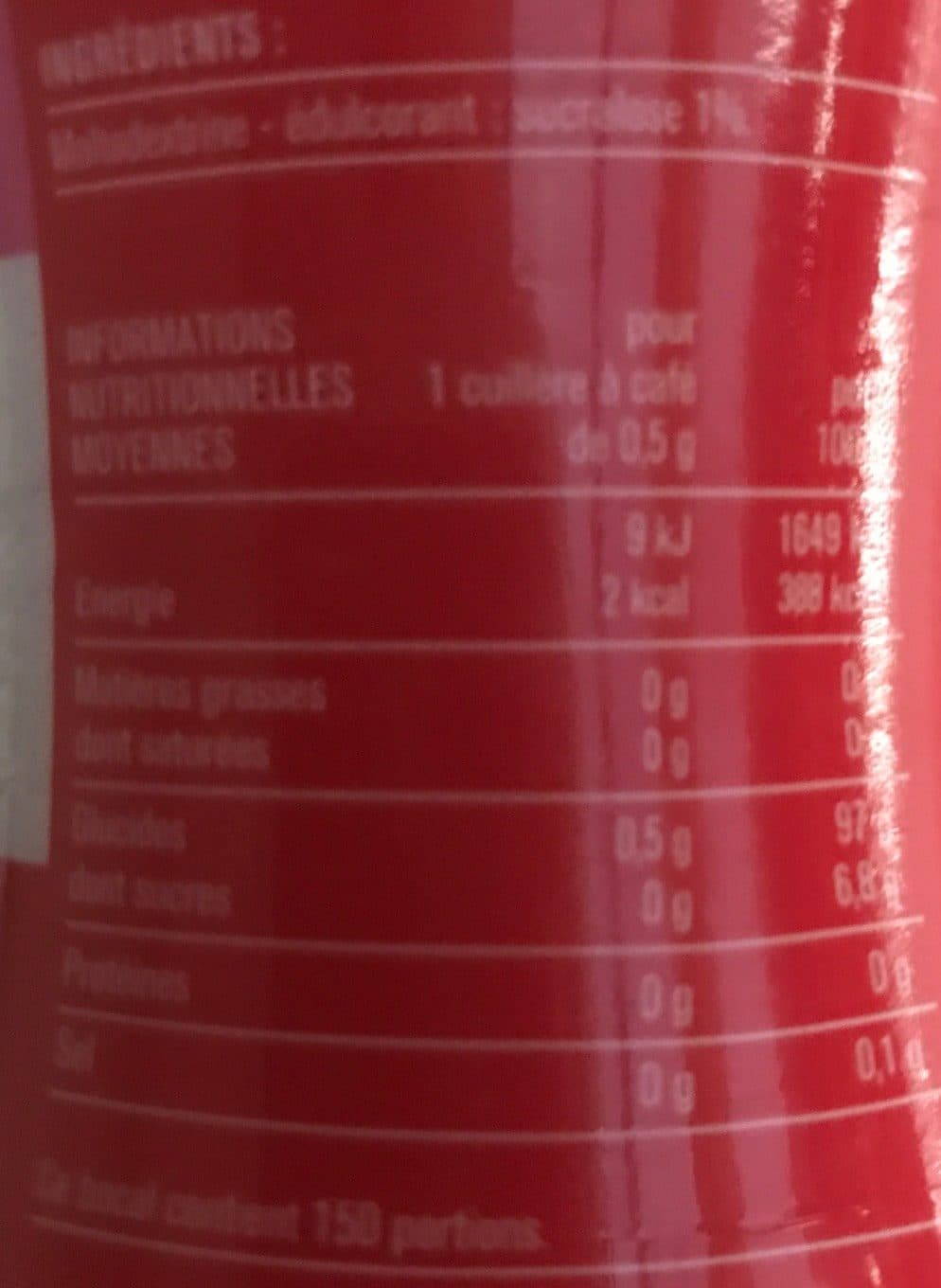 Monoprix Édulcorant de table en poudre packshot