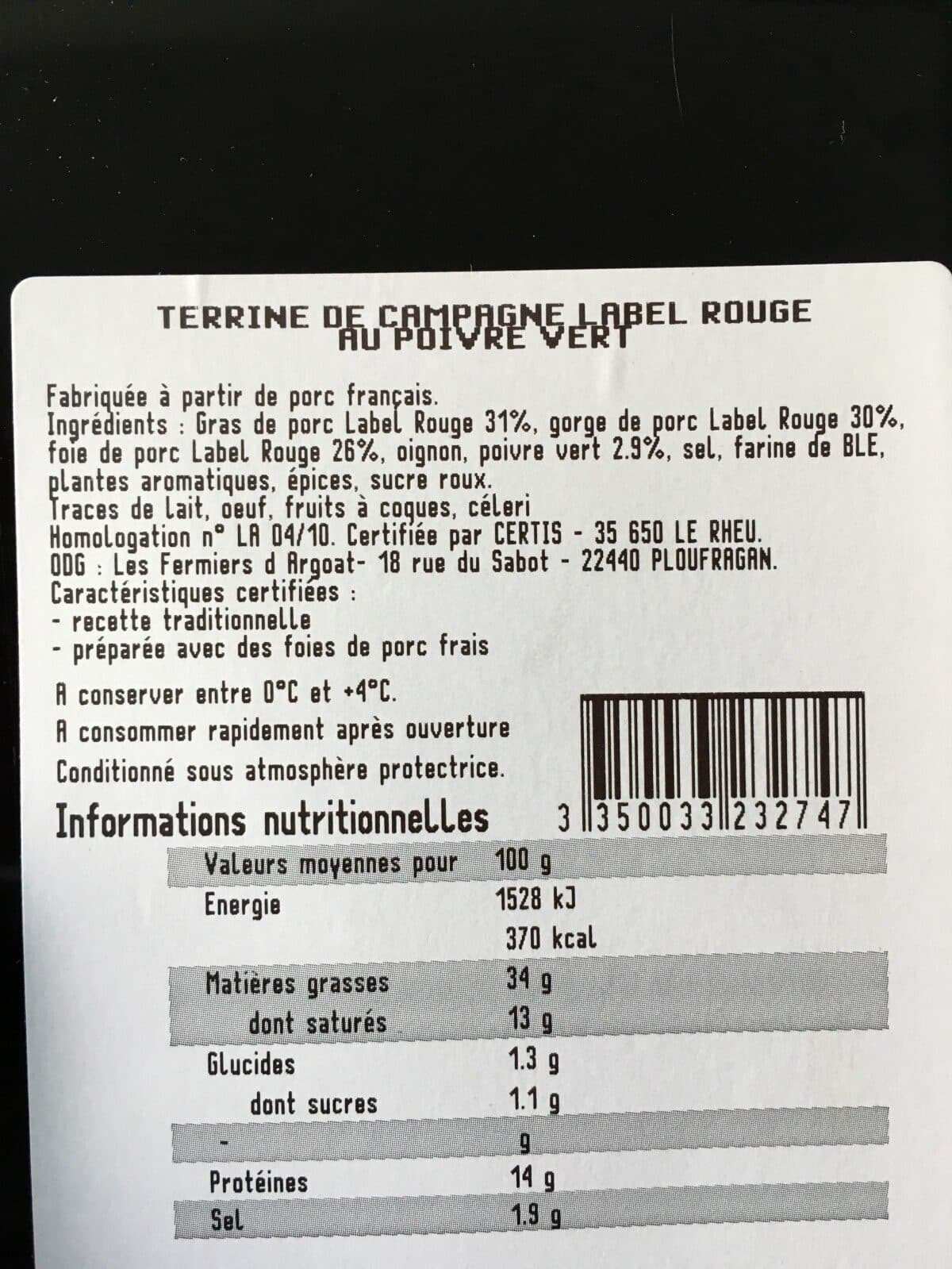 Monoprix Terrine De Campagne packshot
