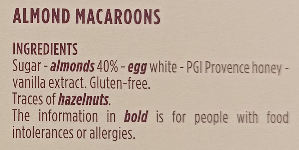Monoprix Macarons aux Amandes packshot