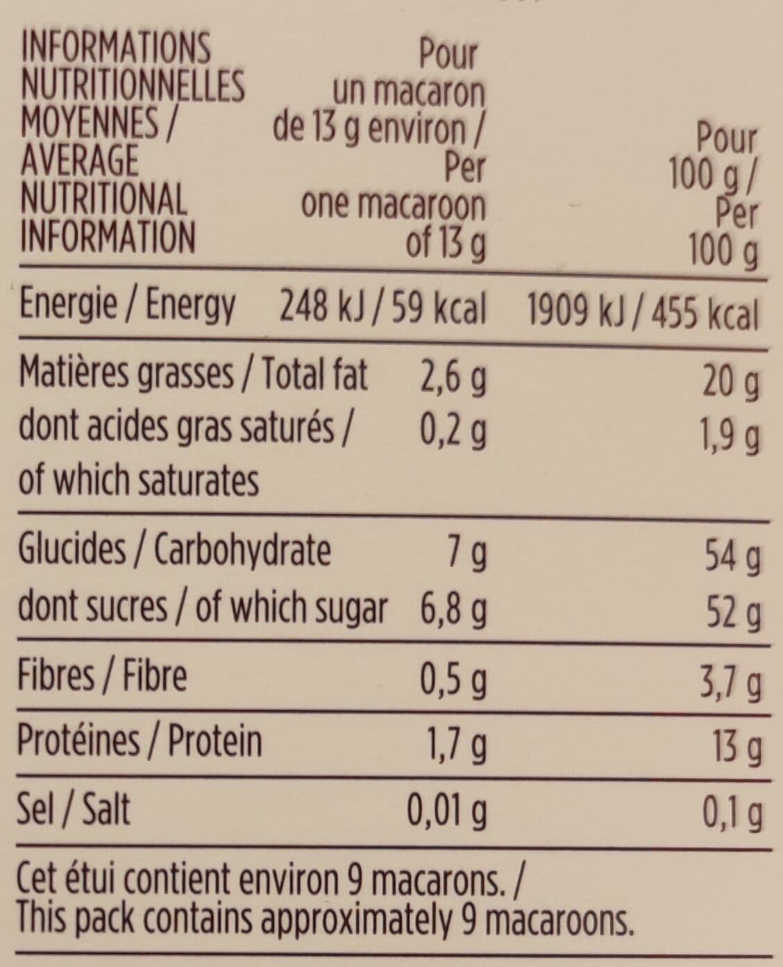 Monoprix Macarons aux Amandes packshot