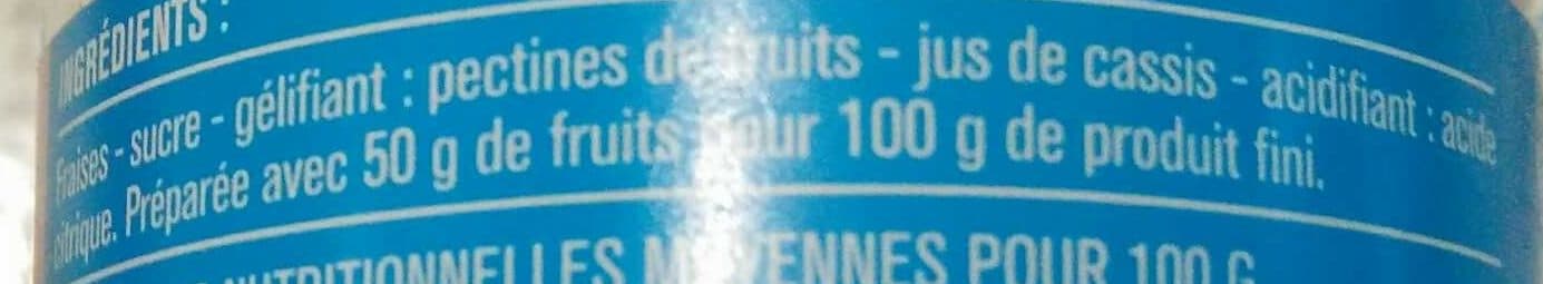 Monoprix Confiture allégée fraises packshot