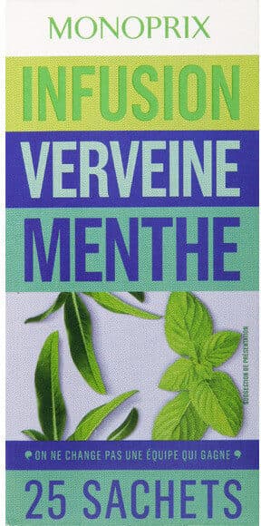 Monoprix Infusion verveine menthe packshot