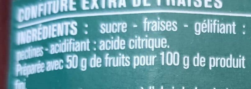 Monoprix Confiture Extra Fraises packshot