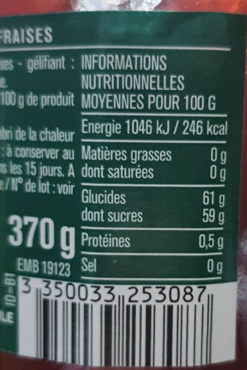 Monoprix Confiture Extra Fraises packshot