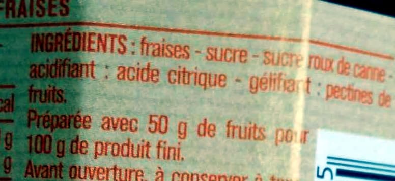 Monoprix Confiture extra fraises packshot