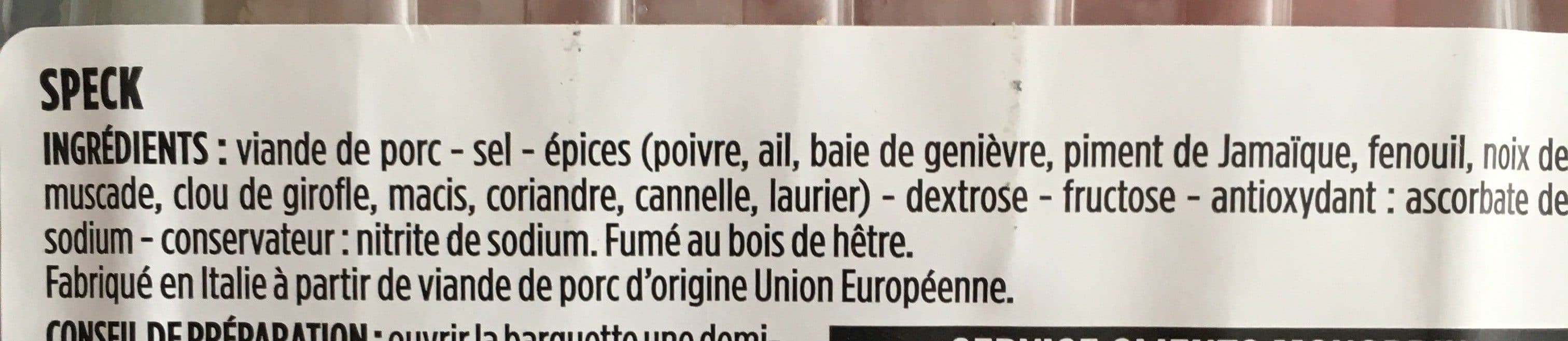 Monoprix Speck fumé au bois de hêtre packshot