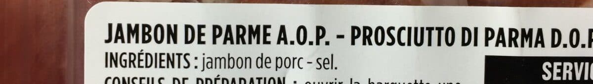 Monoprix Jambon de parme packshot