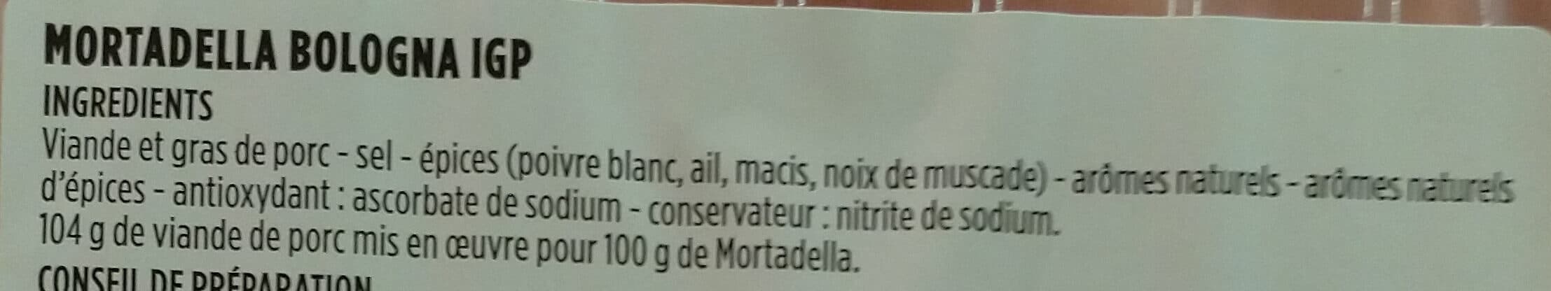 Monoprix Mortadelle IGP motadella bologna spécialité italienne packshot