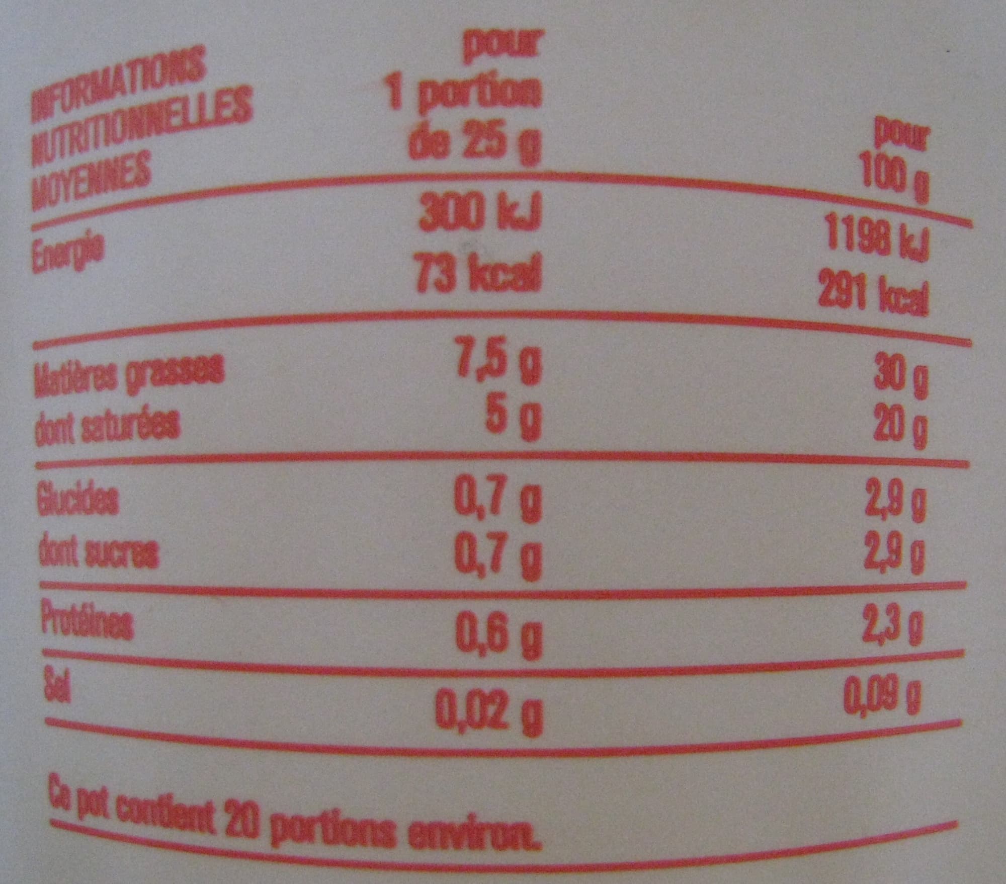 Monoprix P'tit Prix Crème fraîche (30 % MG) packshot