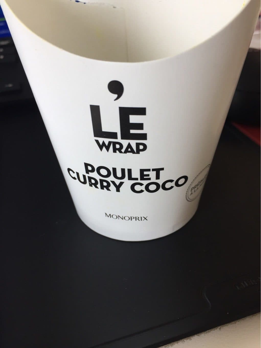 Monoprix Hot Wrap Poulet Sauce Curry packshot