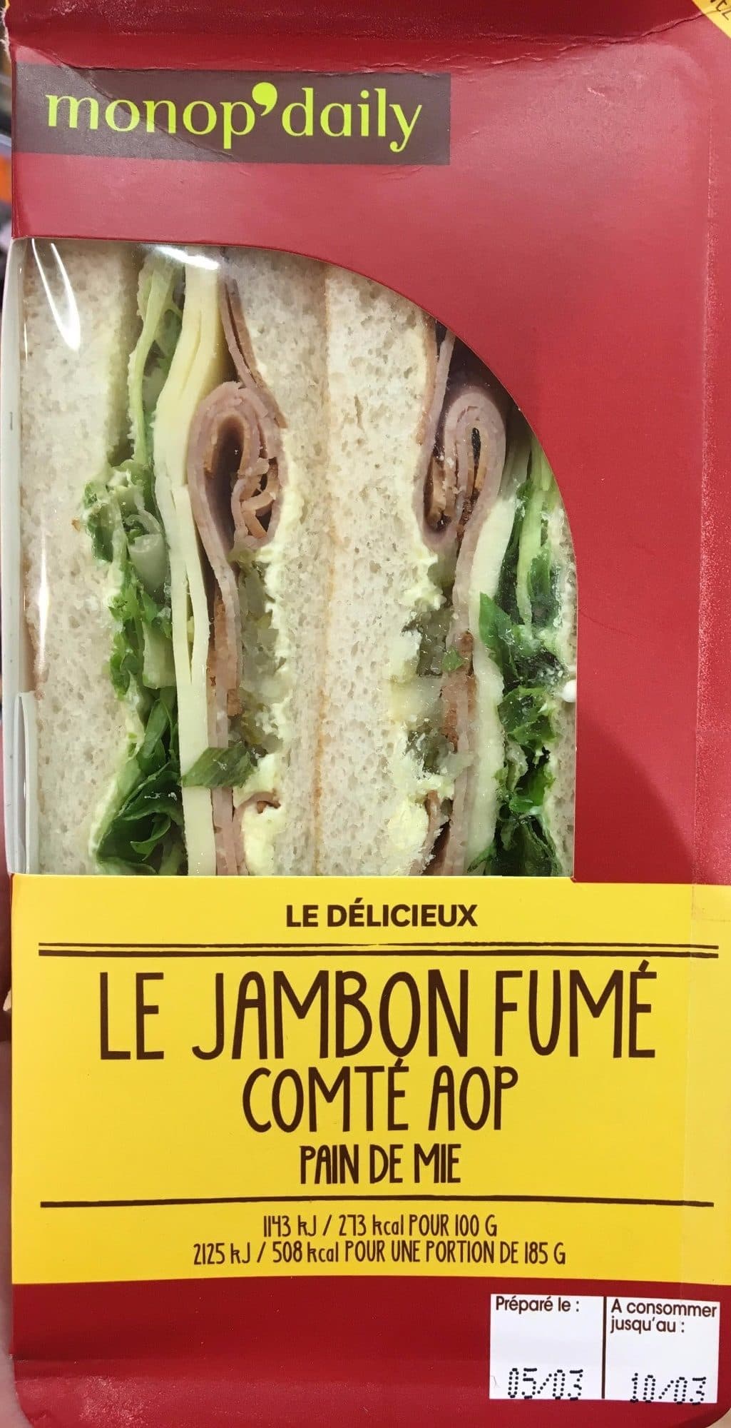 Monoprix Le Jambon Fumé Comté AOP packshot