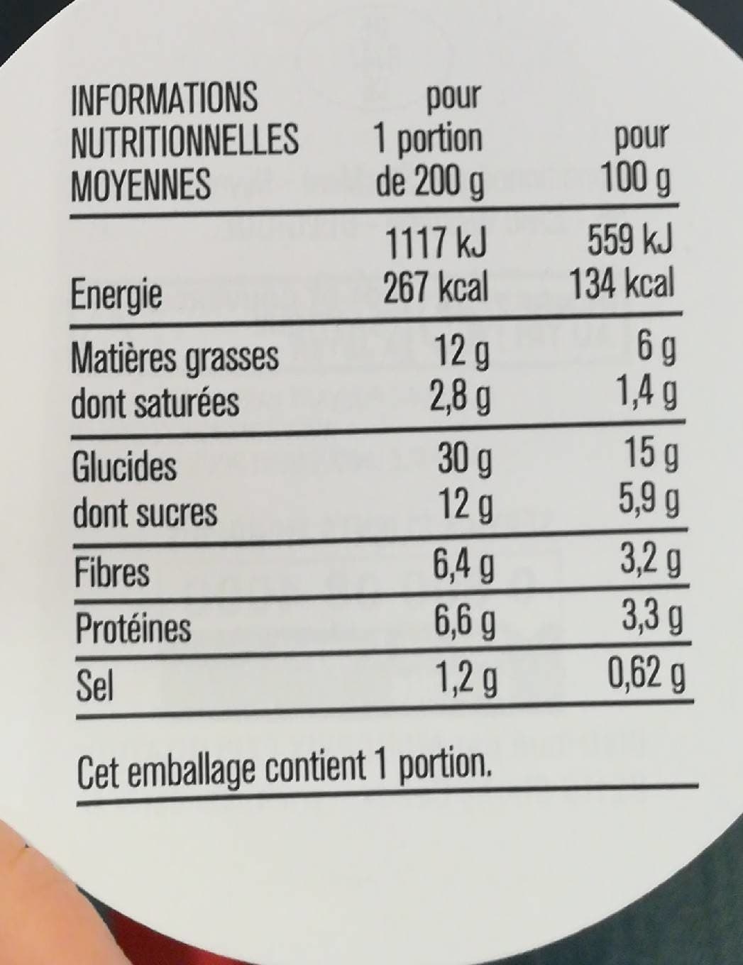 Monoprix Petit Épeautre Carottes et Chèvre packshot