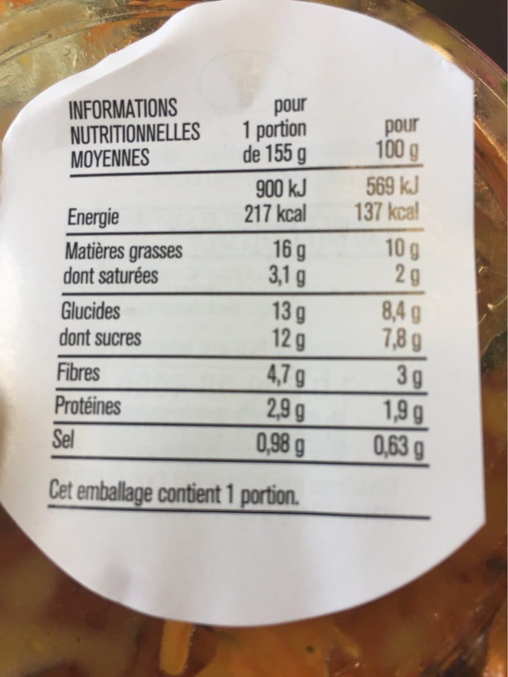 Monoprix La Carotte Râpée revisitée packshot