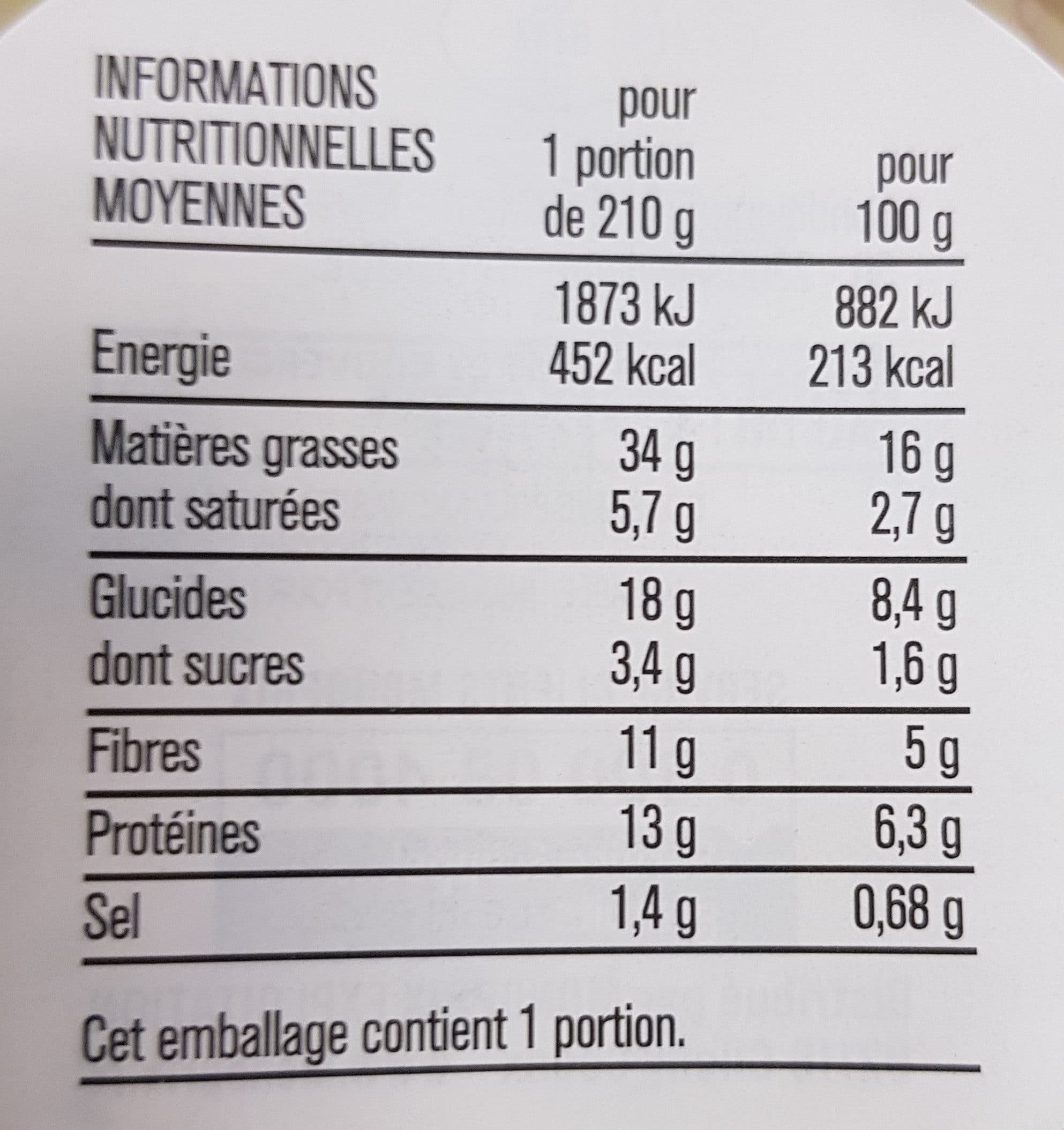 Monoprix Salade de Tomates Cerise, Lentilles et Basilic packshot