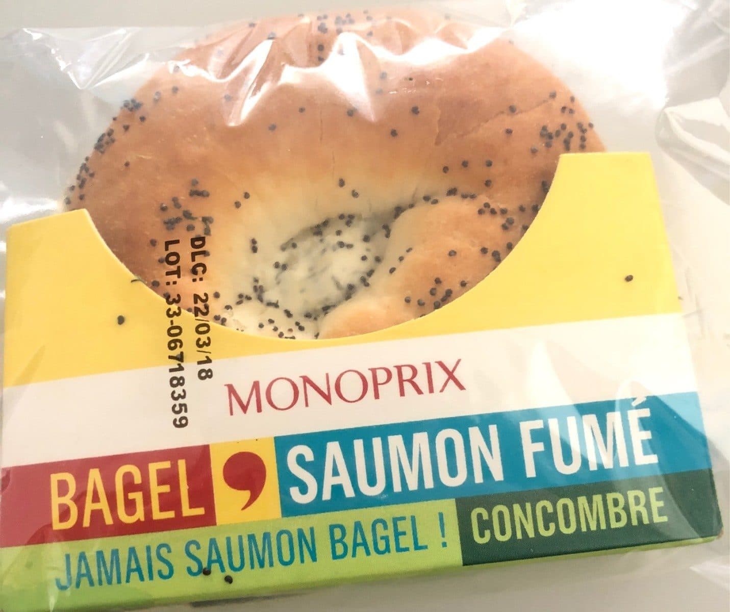 Monoprix Bagel Saumon Fumé, Fromage Frais, Ciboulette packshot