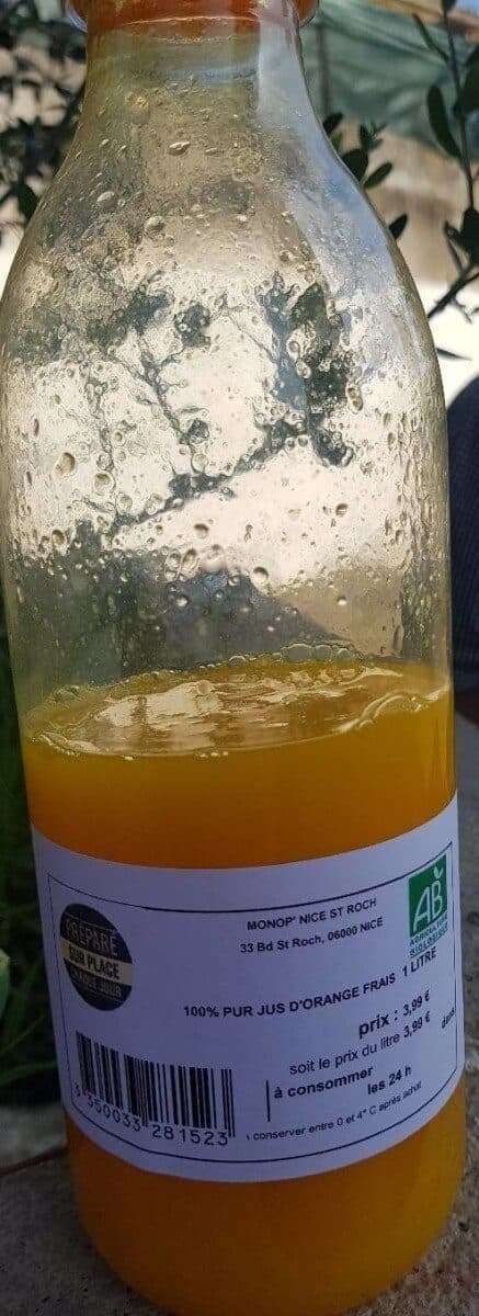 Monoprix 100% PUR JUS D'ORANGE FRAIS 1 LITRE packshot