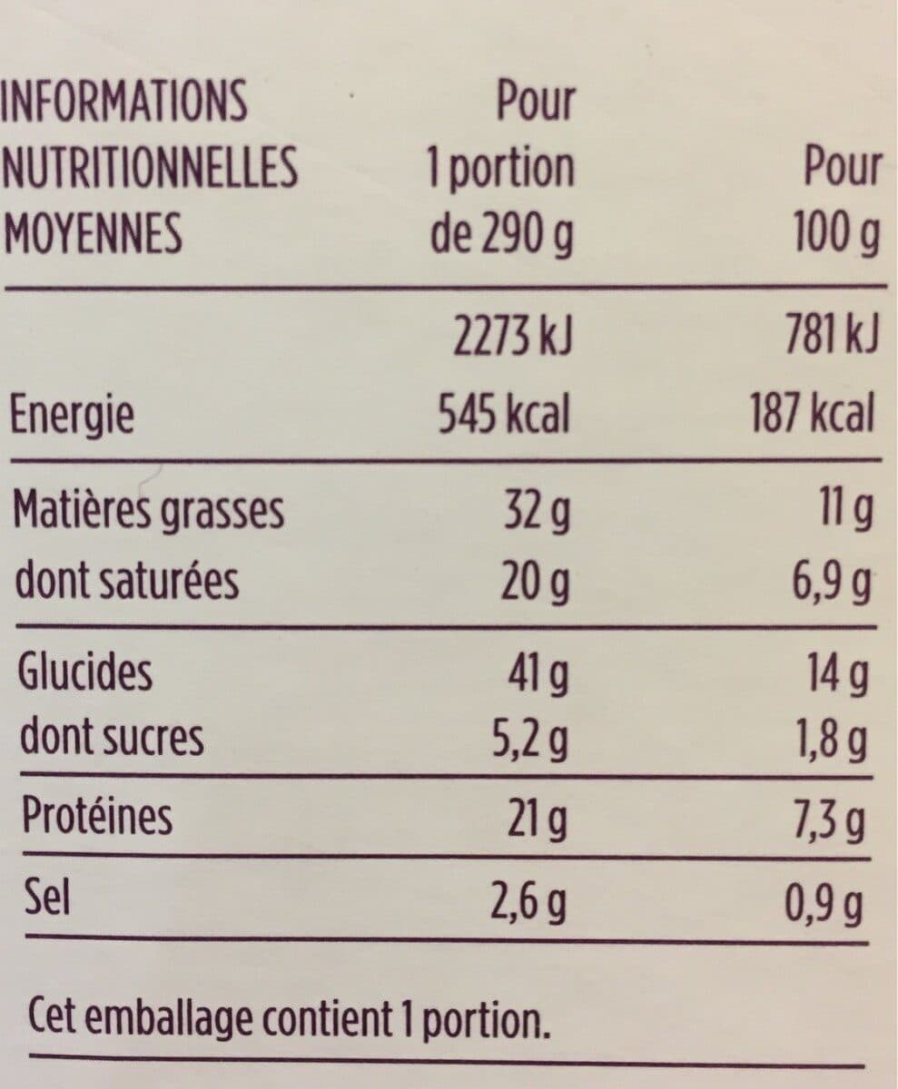 Monoprix Gratin de Ravioles aux Morilles packshot