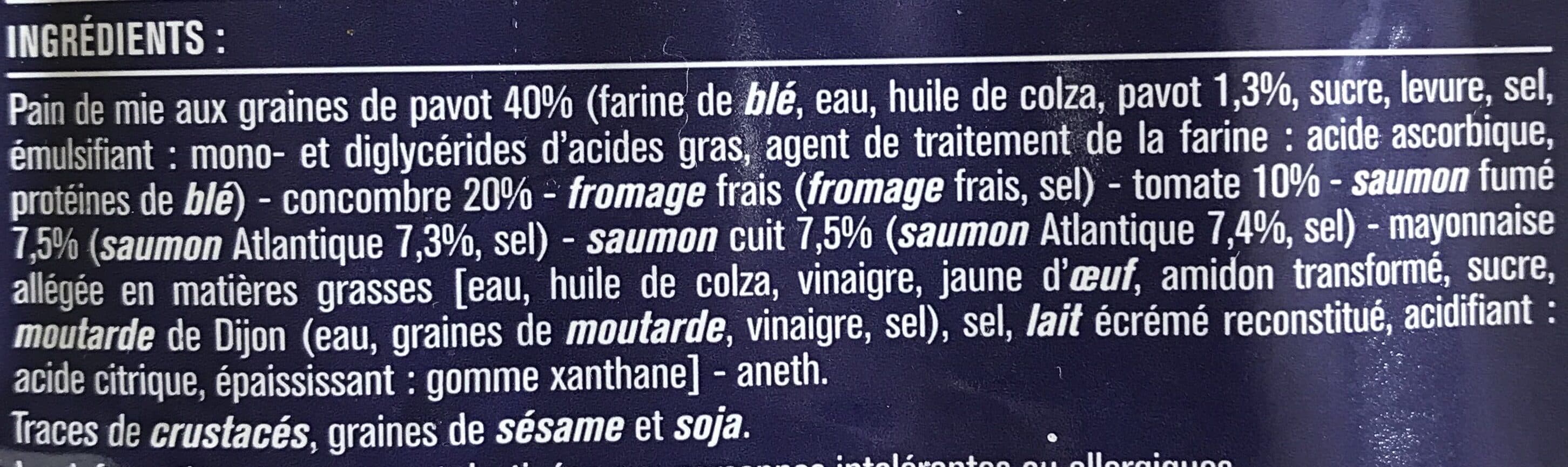 Monoprix Duo de saumons Concombre, Tomate packshot