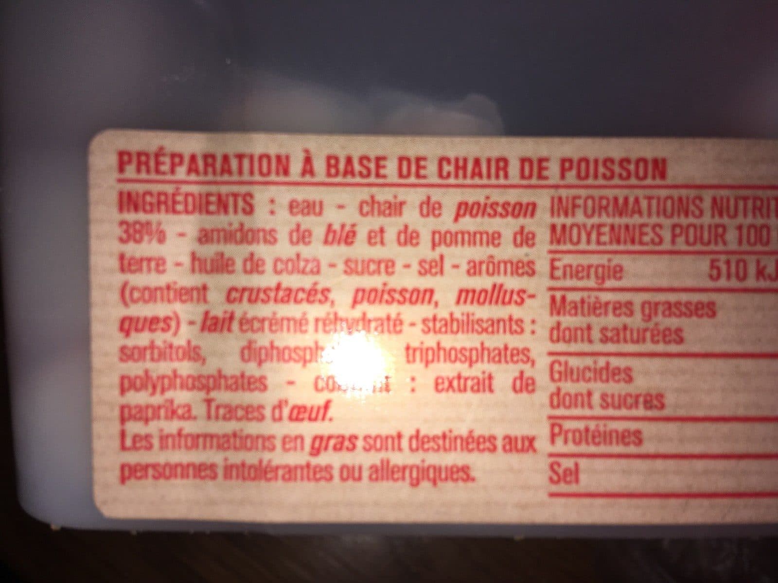 Monoprix 28 batonnets saveur crabe packshot