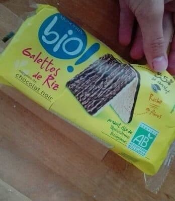 Monoprix Galettes de riz nappées au chocolat noir packshot