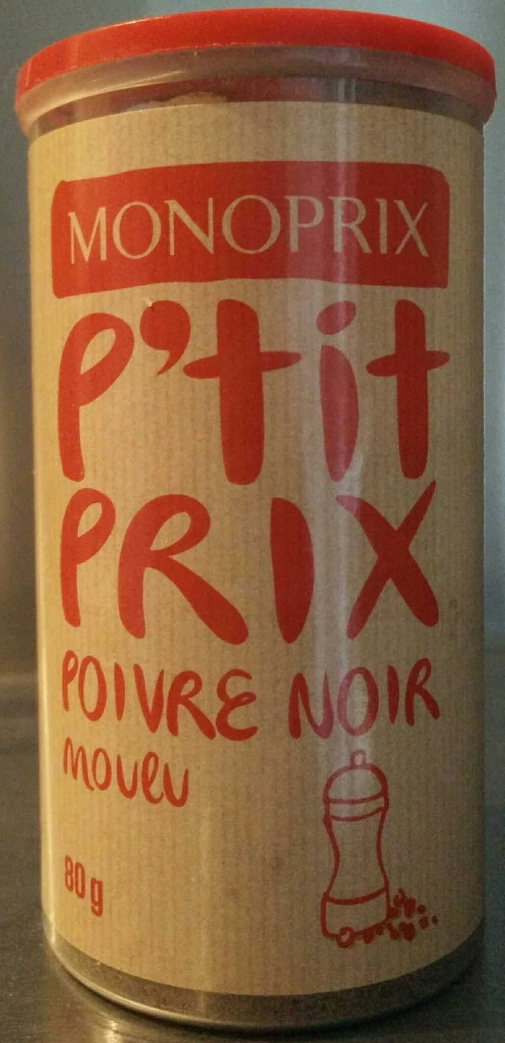 Monoprix Poivre Noir Moulu packshot