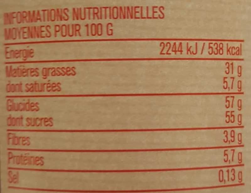 Monoprix Pâte à Tartiner Noisettes packshot