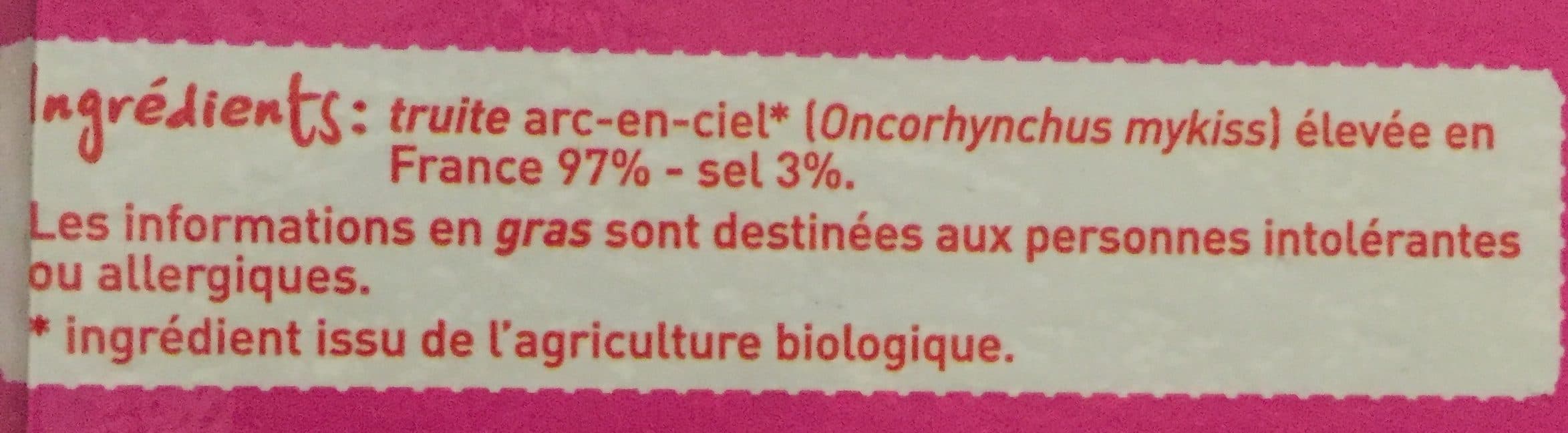 MONOPRIX BIO ! Truite fumée au bois de hêtre bio packshot