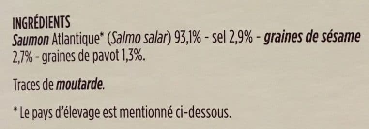 Monoprix Cubes de saumon fumé aux graines de sésame et de pavot packshot