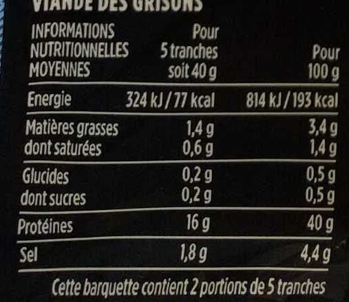 Monoprix Viande des Grisons packshot