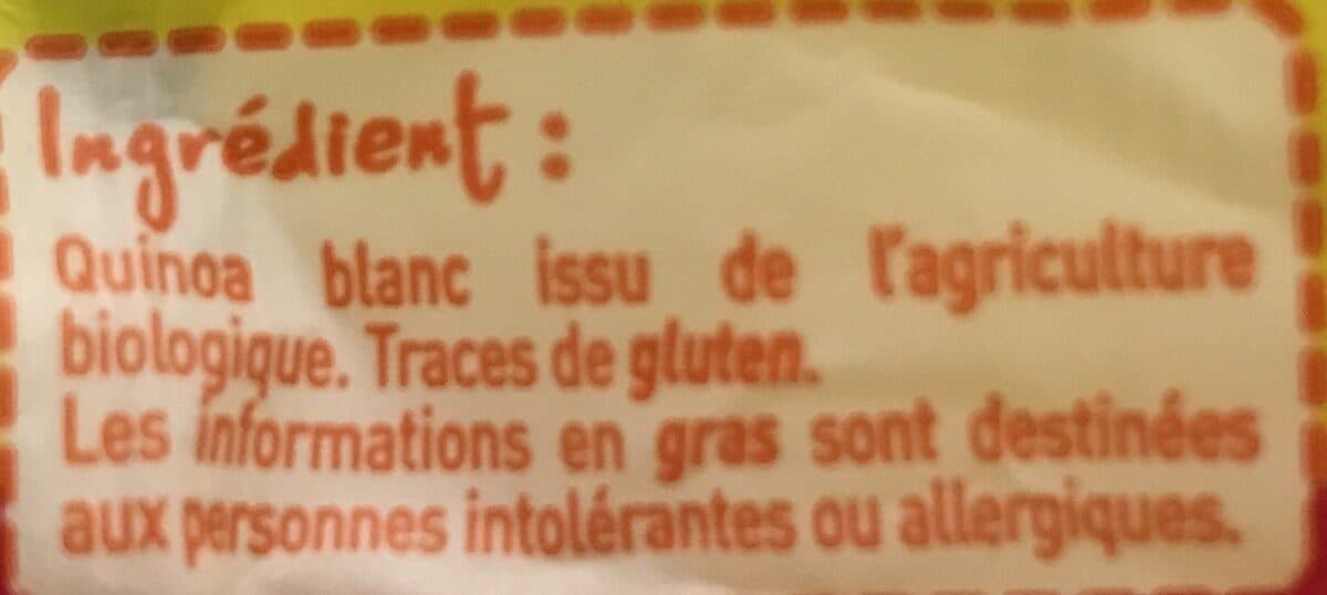 Monoprix bio Quinoa blanc issue de l'agriculture biologique packshot