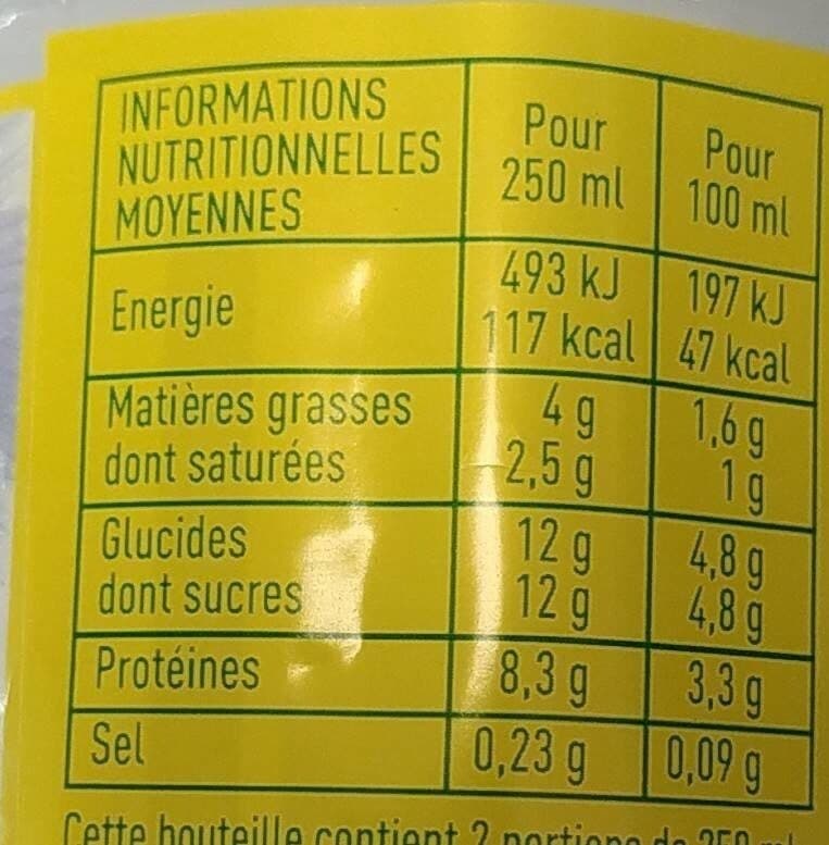 Monoprix bio Lait demi-écrémé packshot