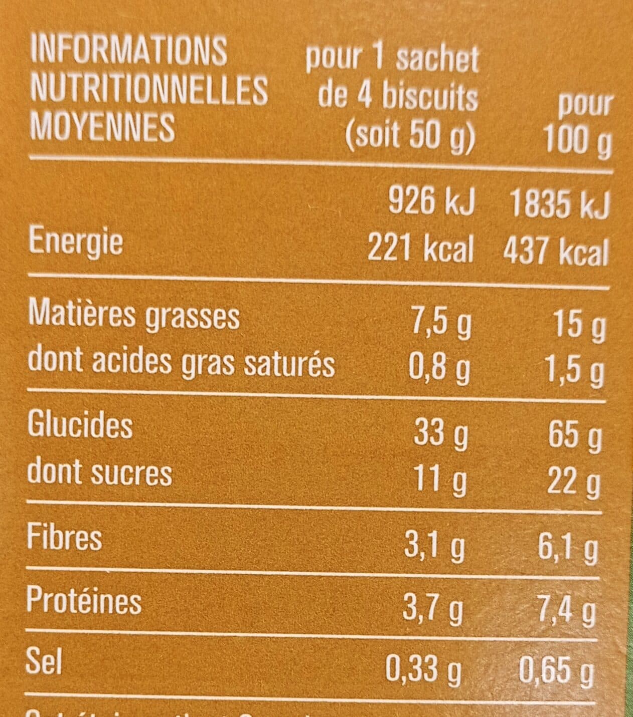 Monoprix Biscuits Petit Déjeuner packshot