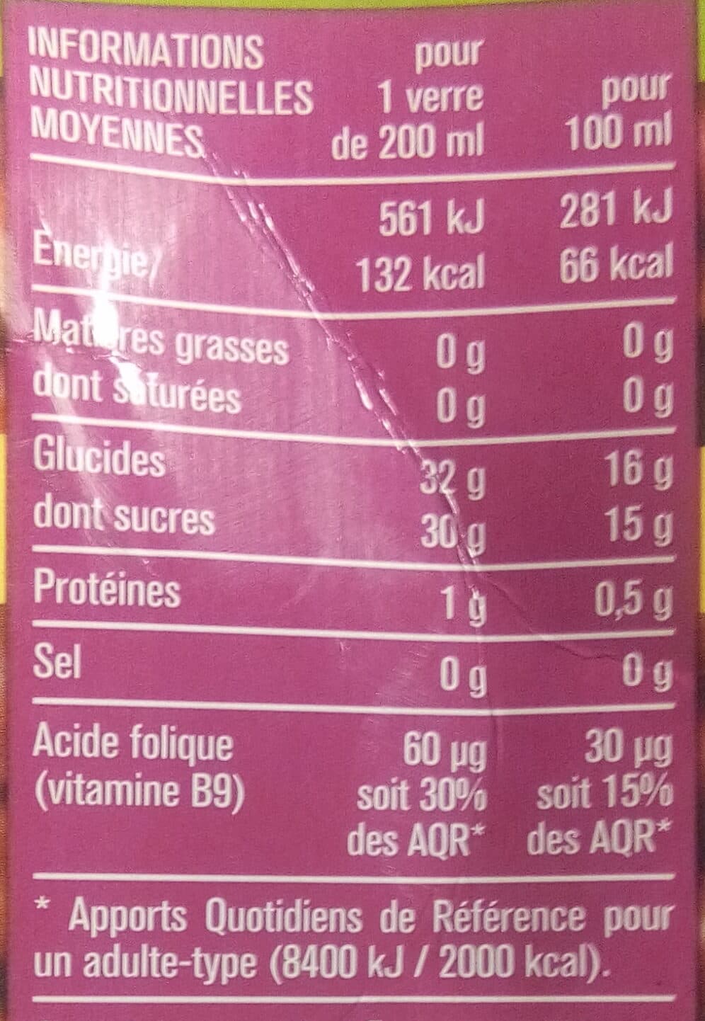 Monoprix Jus de raisin rouge packshot