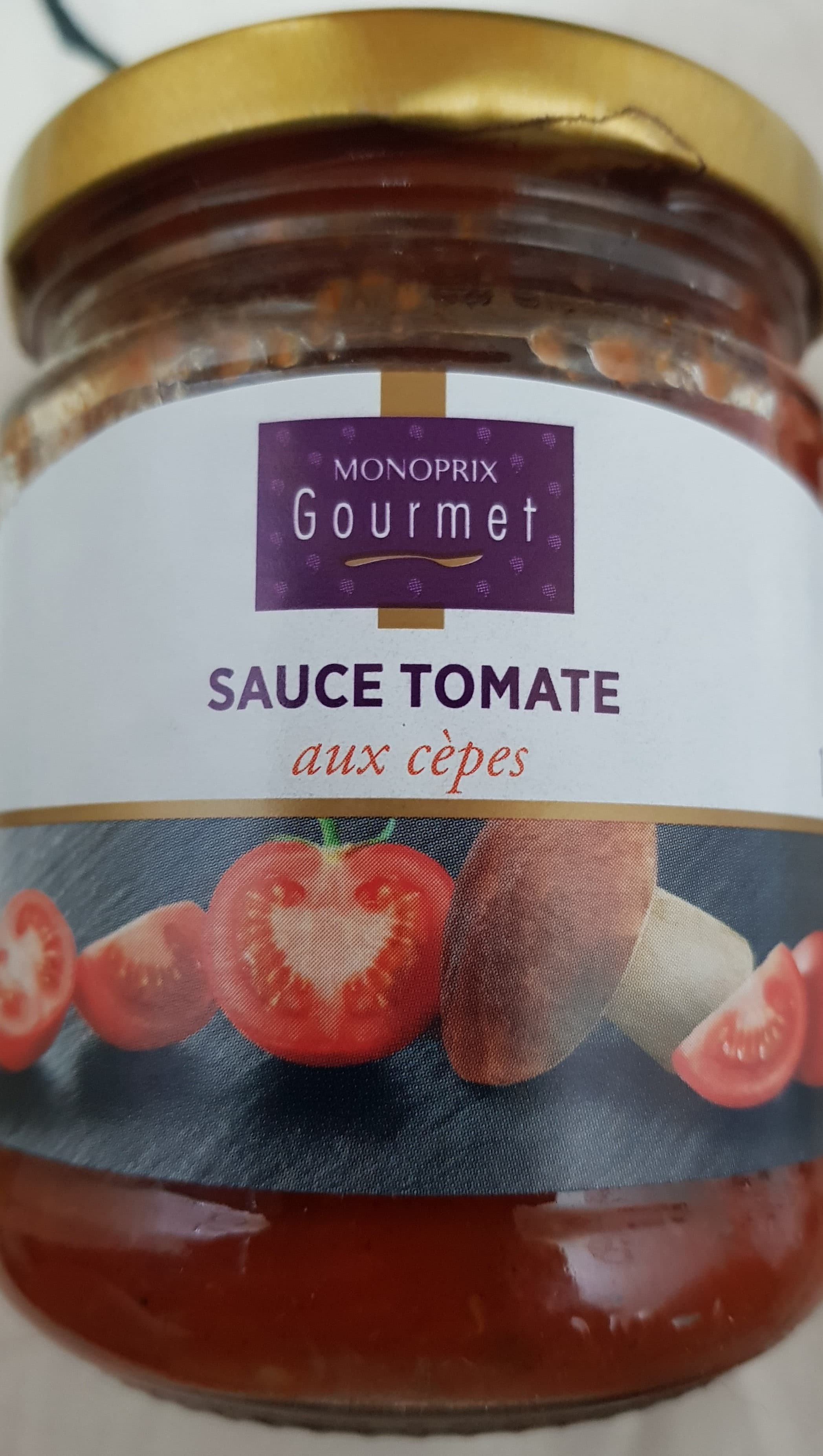 Monoprix Sauce tomate aux cèpes packshot