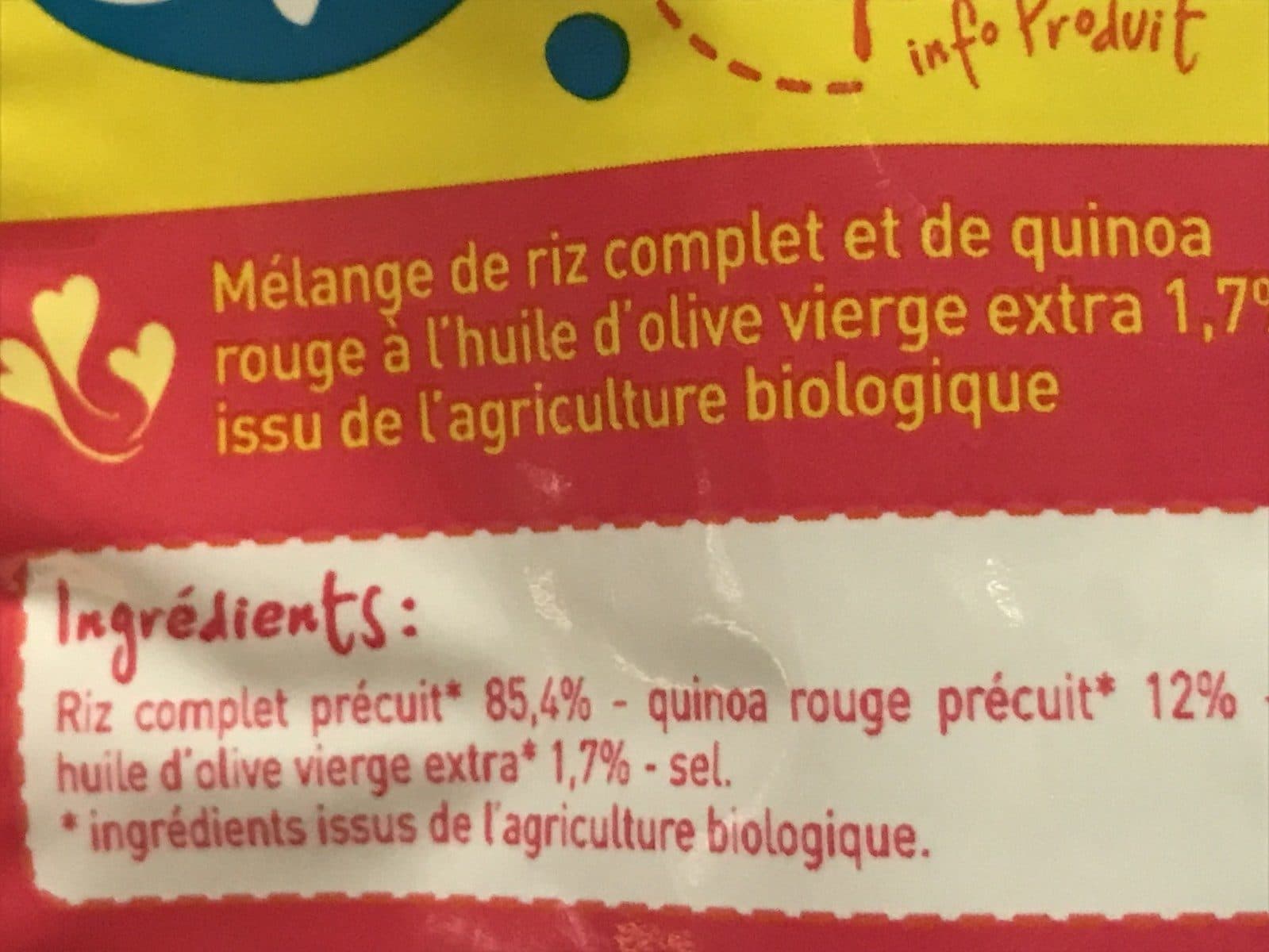 Monoprix Riz complet & quinoa rouge bio packshot