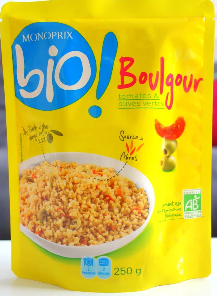 Monoprix Bio Boulgour tomate et olives vertes packshot