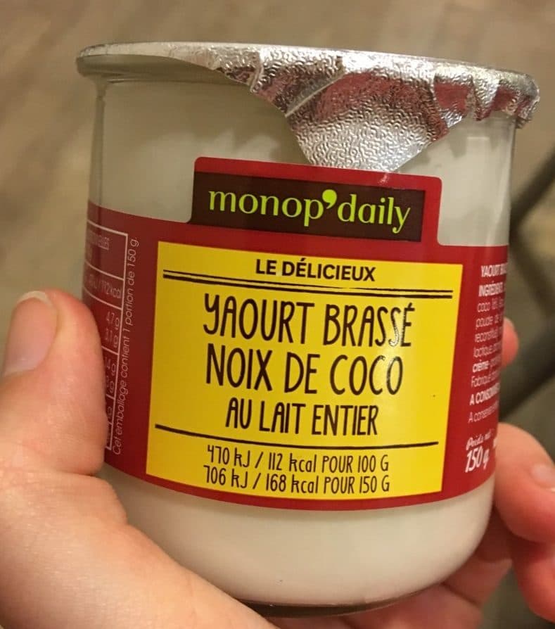 Monoprix Yaourt Brassé Noix de Coco packshot