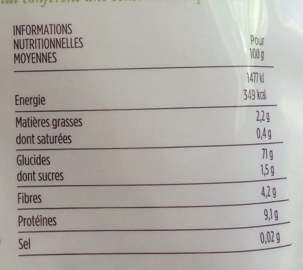 Monoprix Farine de sarrasin blé noir origine France packshot
