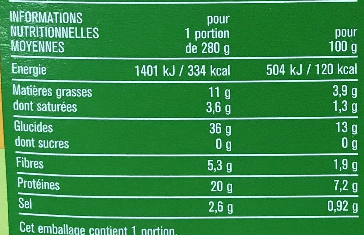 Monoprix Poulet sauce Champignons et Torti de maïs packshot