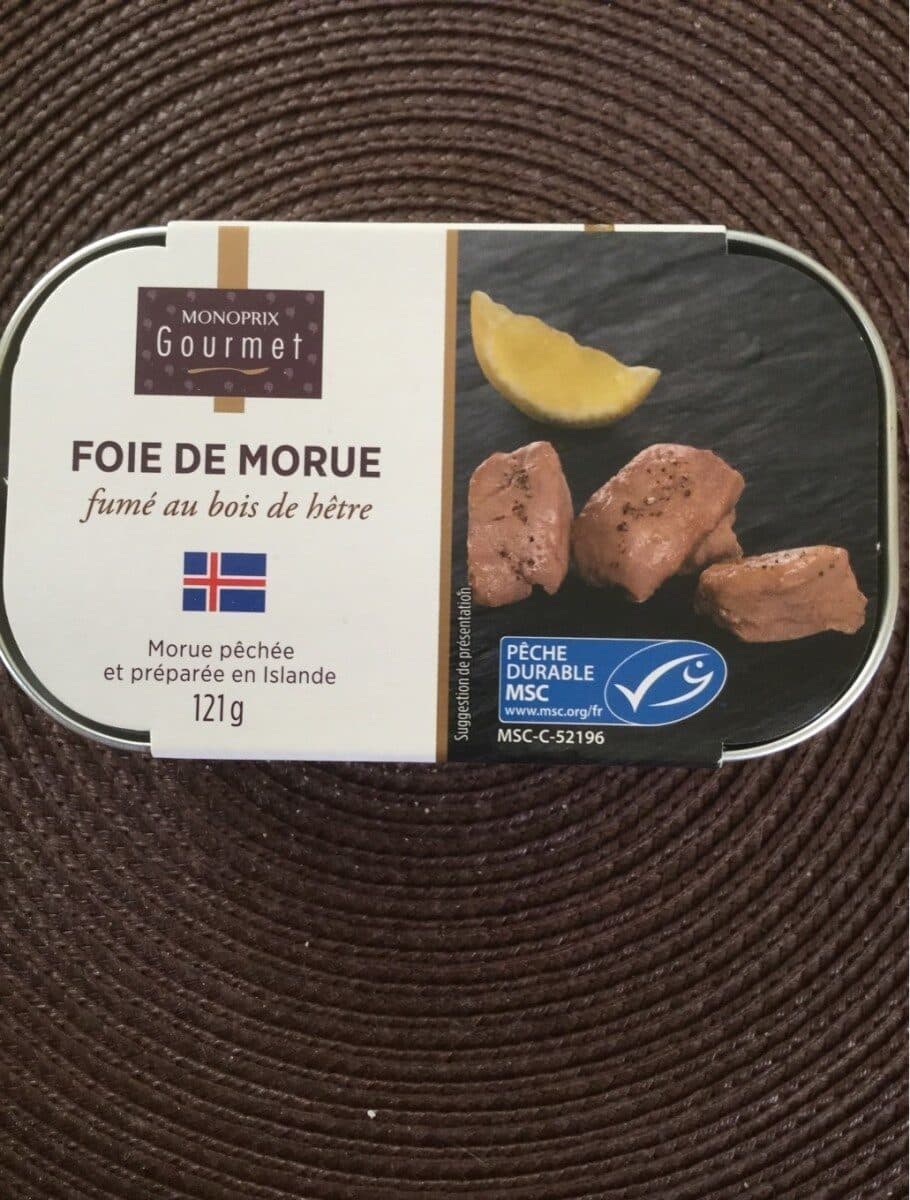 Monoprix Foie de morue fumé packshot