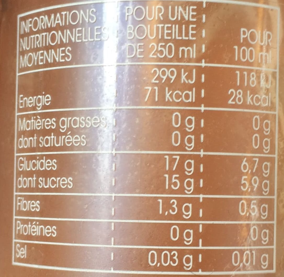Monop'daily Thé glacé Noir Pêche Citron Sirop d'Agave packshot