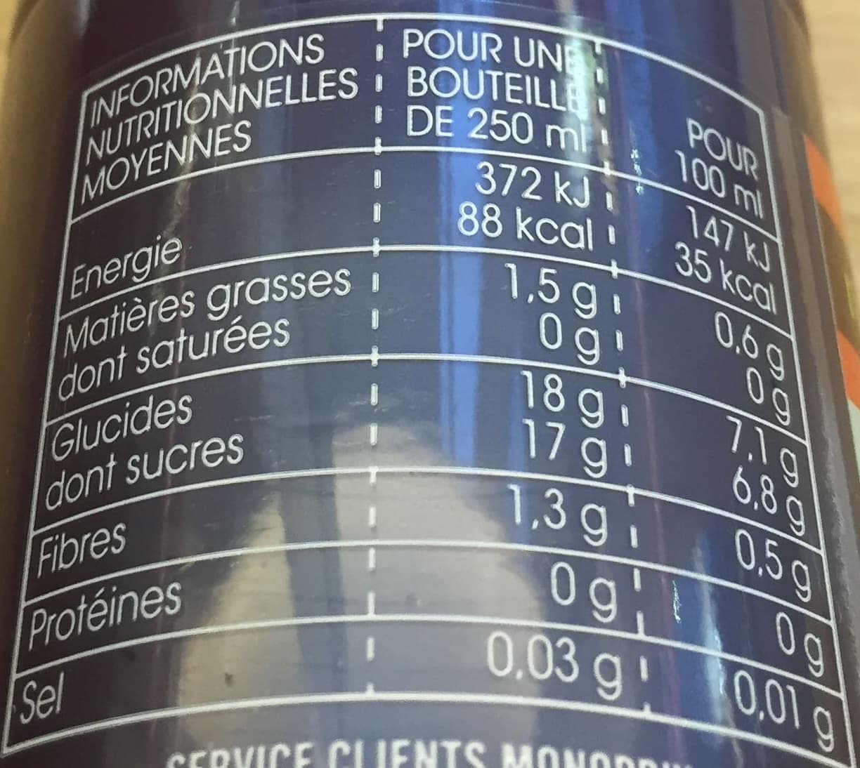 Monop'daily Thé glacé blanc myrtille, fleur de sureau, sirop d'agave packshot