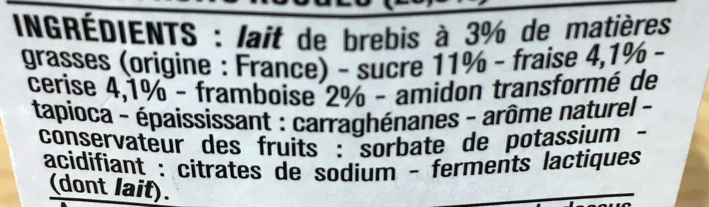 Monoprix Le Yaourt Brebis Fruits Rouges packshot