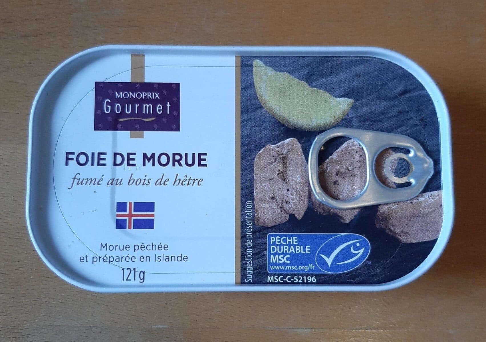 Monoprix Foie de Morue packshot