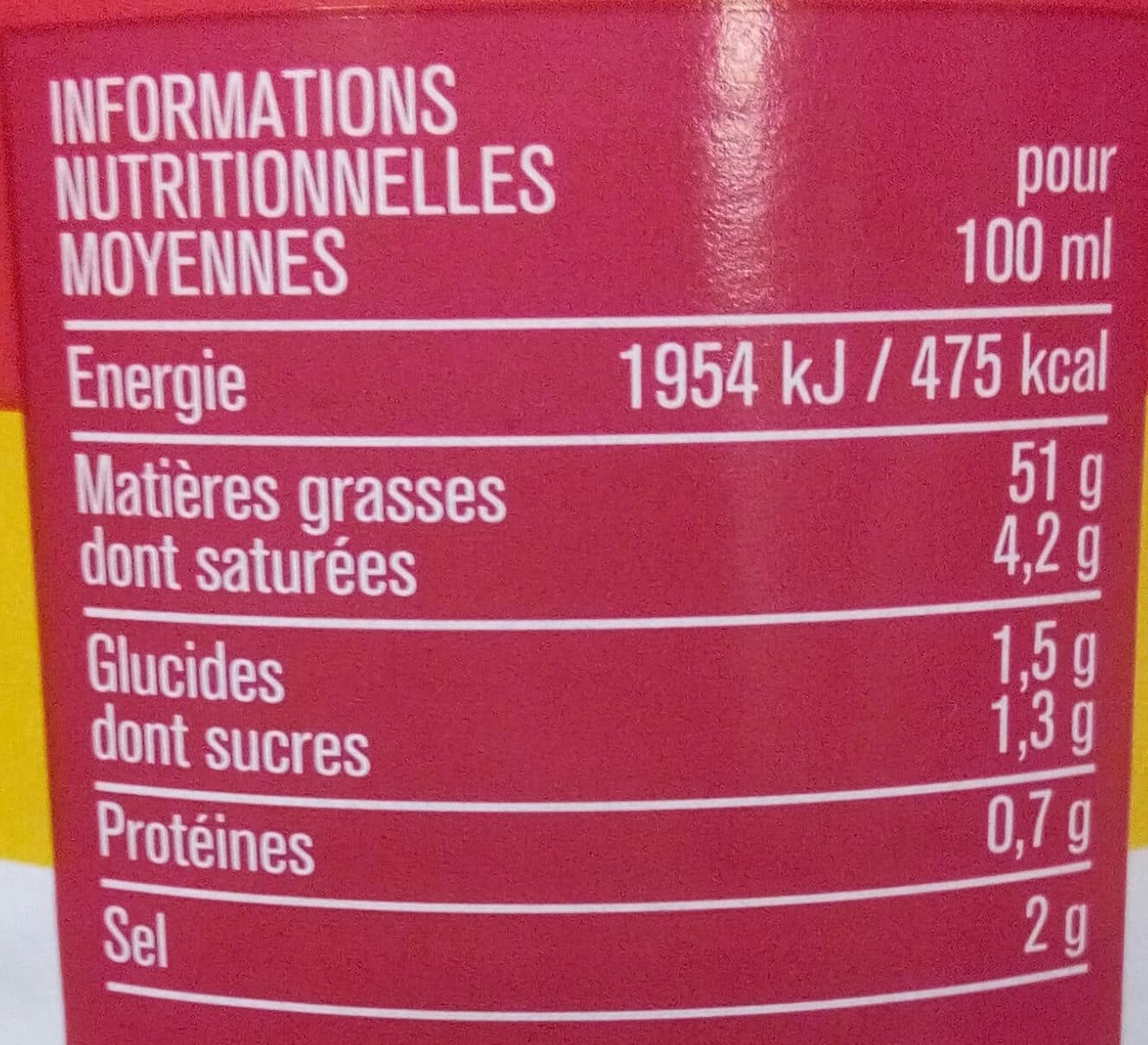Monoprix Sauce vinaigrette huile d'olive 10% tomates séchées packshot