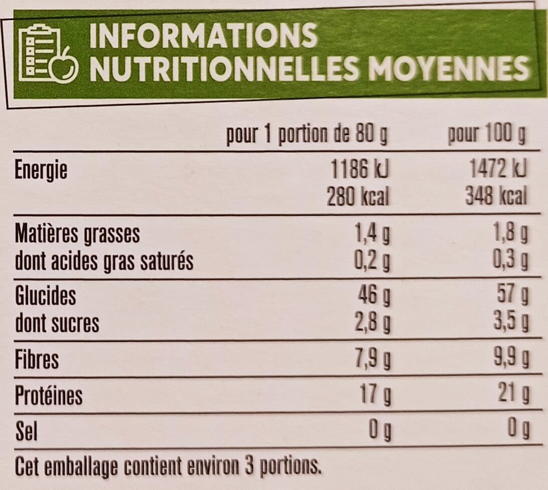 Monoprix Fusilli pois cassés packshot