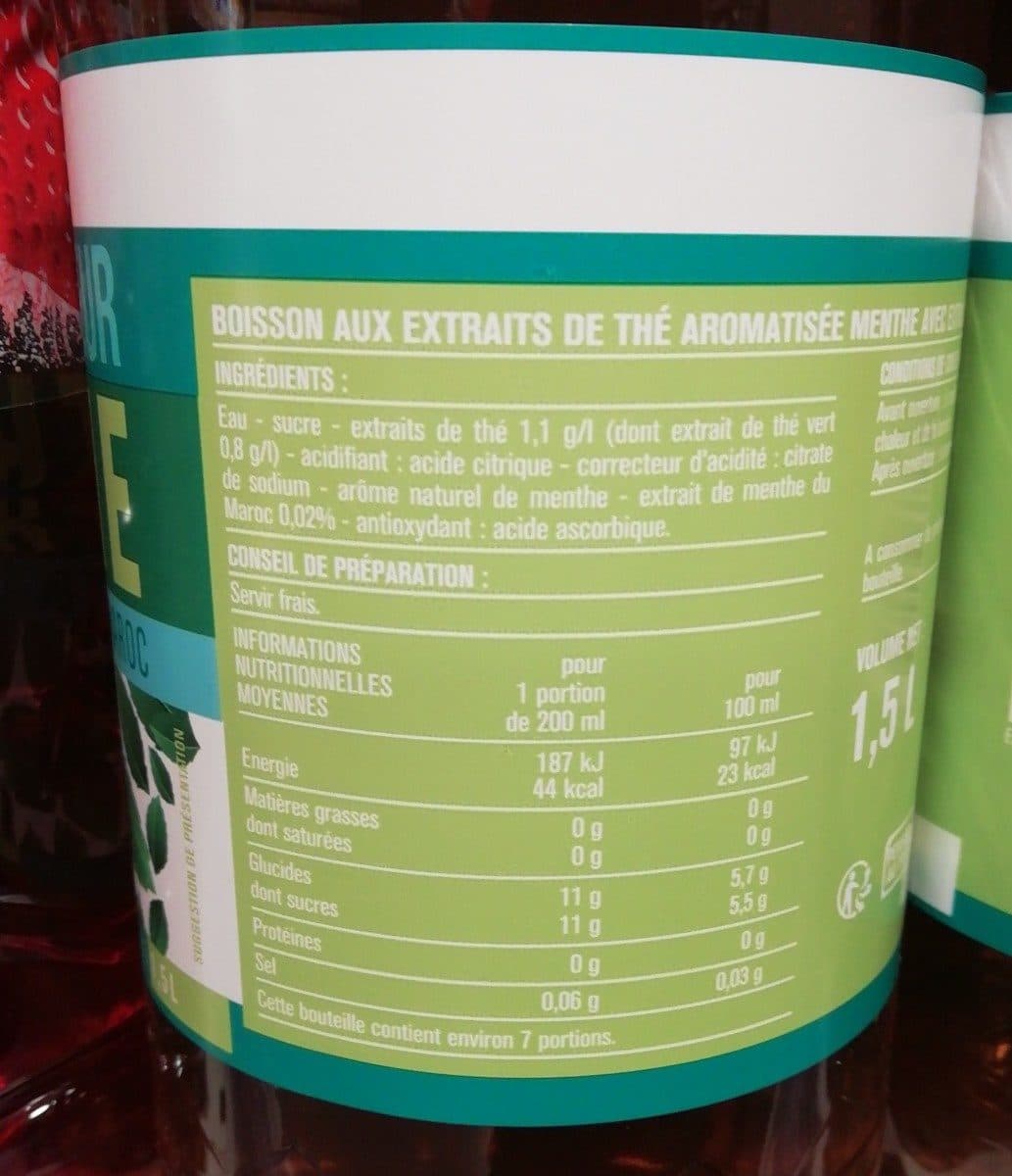 Monoprix The vert saveur menthe packshot