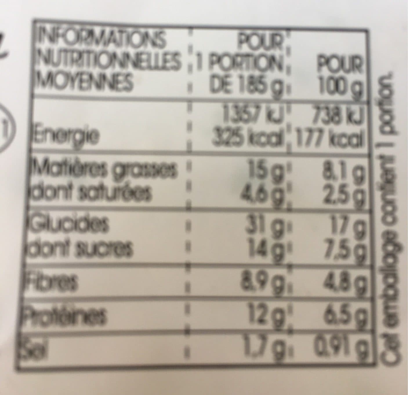 Monop Daily Salade de Pois Chiche, Feta et Raisins Secs packshot