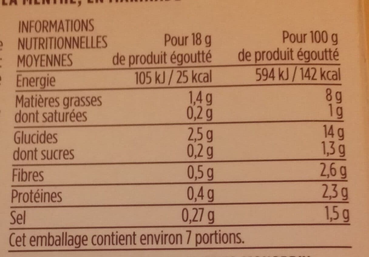 Monoprix Feuilles de vigne packshot